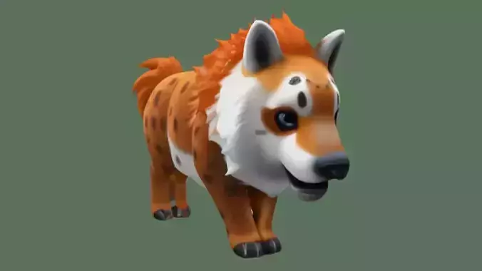 cartoon dog-like creature 3d modeling 3D print model