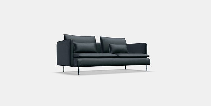 SODERHAMN 3-seat sofa 6 Low-poly 3D model