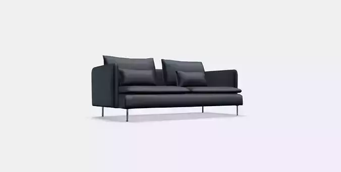 SODERHAMN 3-seat sofa 6 Low-poly 3D model