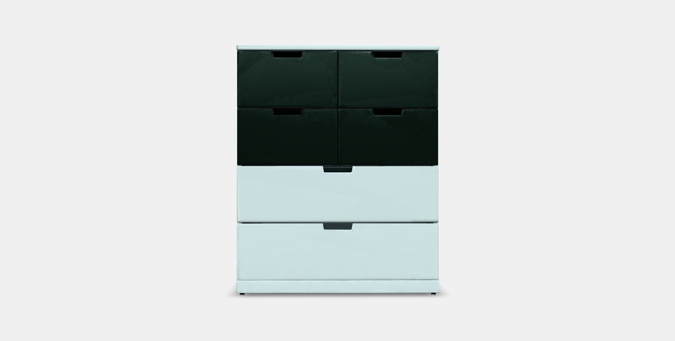 NORDLI Chest of 6 drawers 13 Low-poly 3D model_10