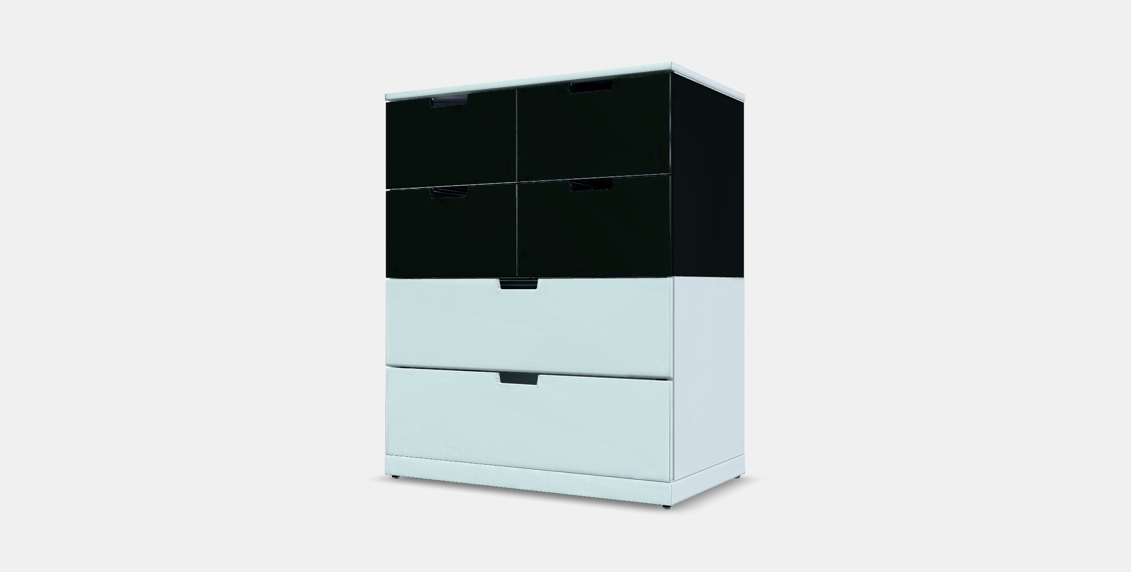 NORDLI Chest of 6 drawers 13 Low-poly 3D model_11