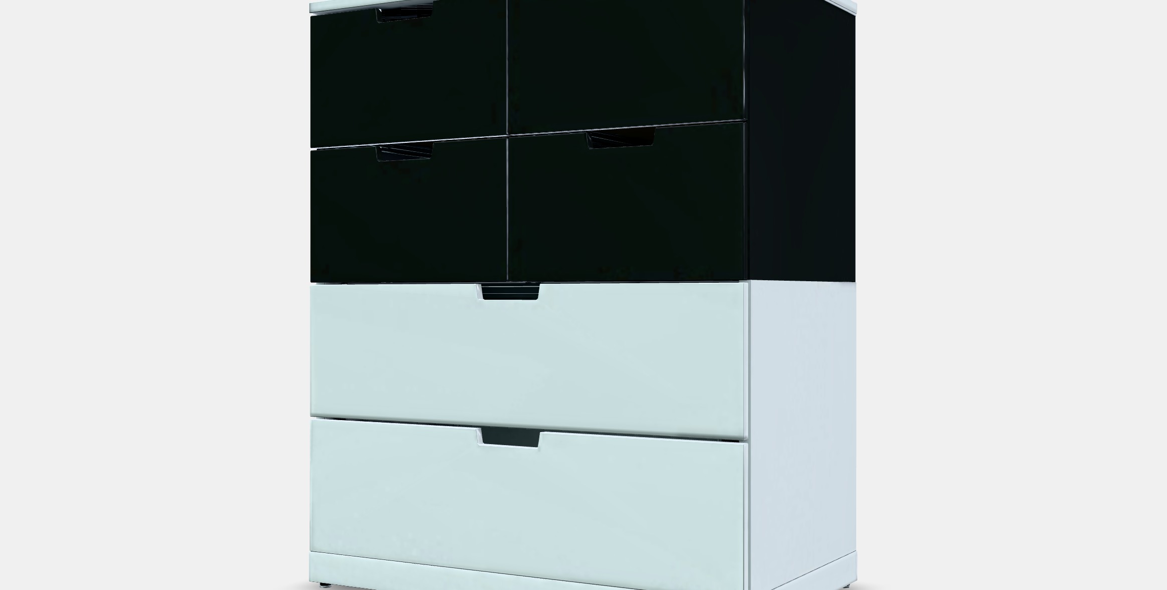 NORDLI Chest of 6 drawers 13 Low-poly 3D model_13