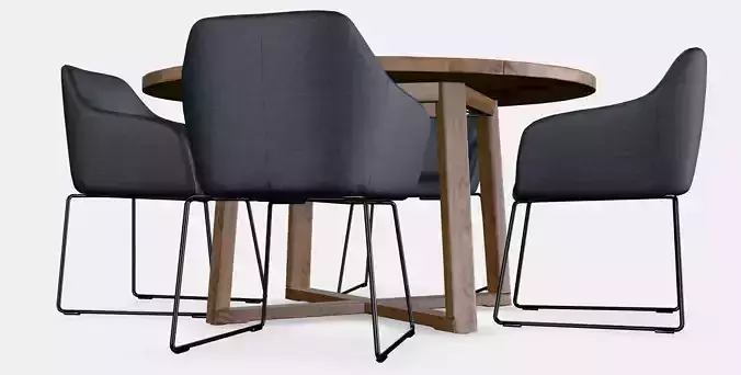 MORBYLANGA - TOSSBERG Table and 4 chairs