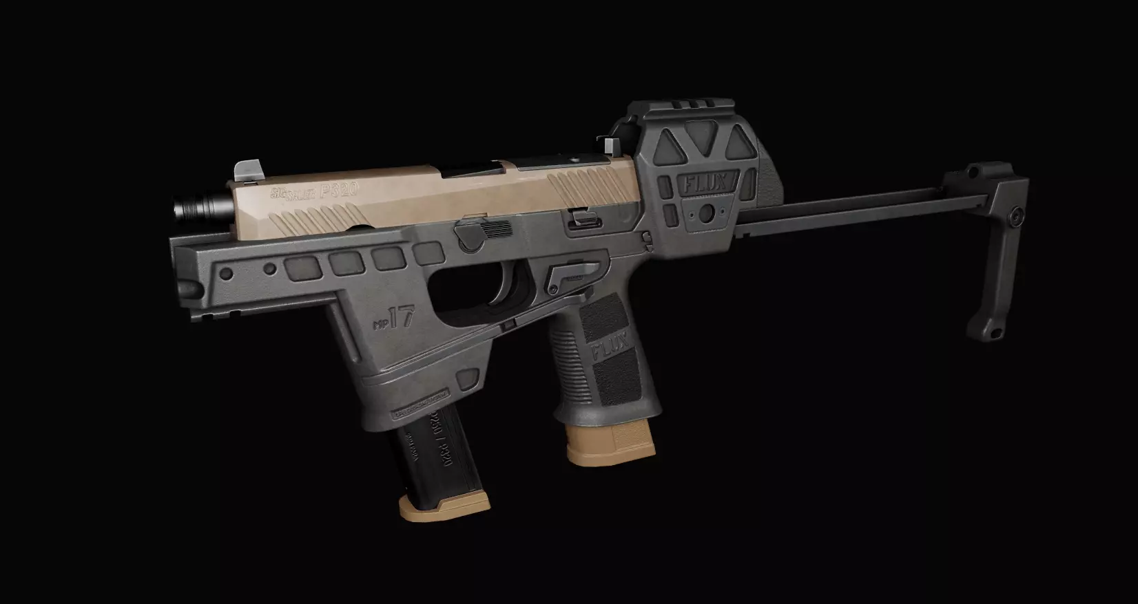Flux Defense MP17 Raider Low-poly 3D model_0