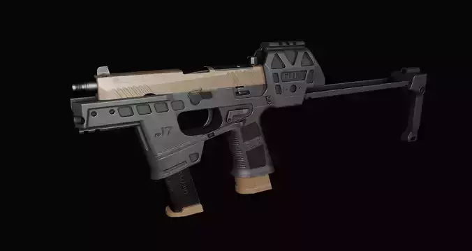 Flux Defense MP17 Raider Low-poly 3D model