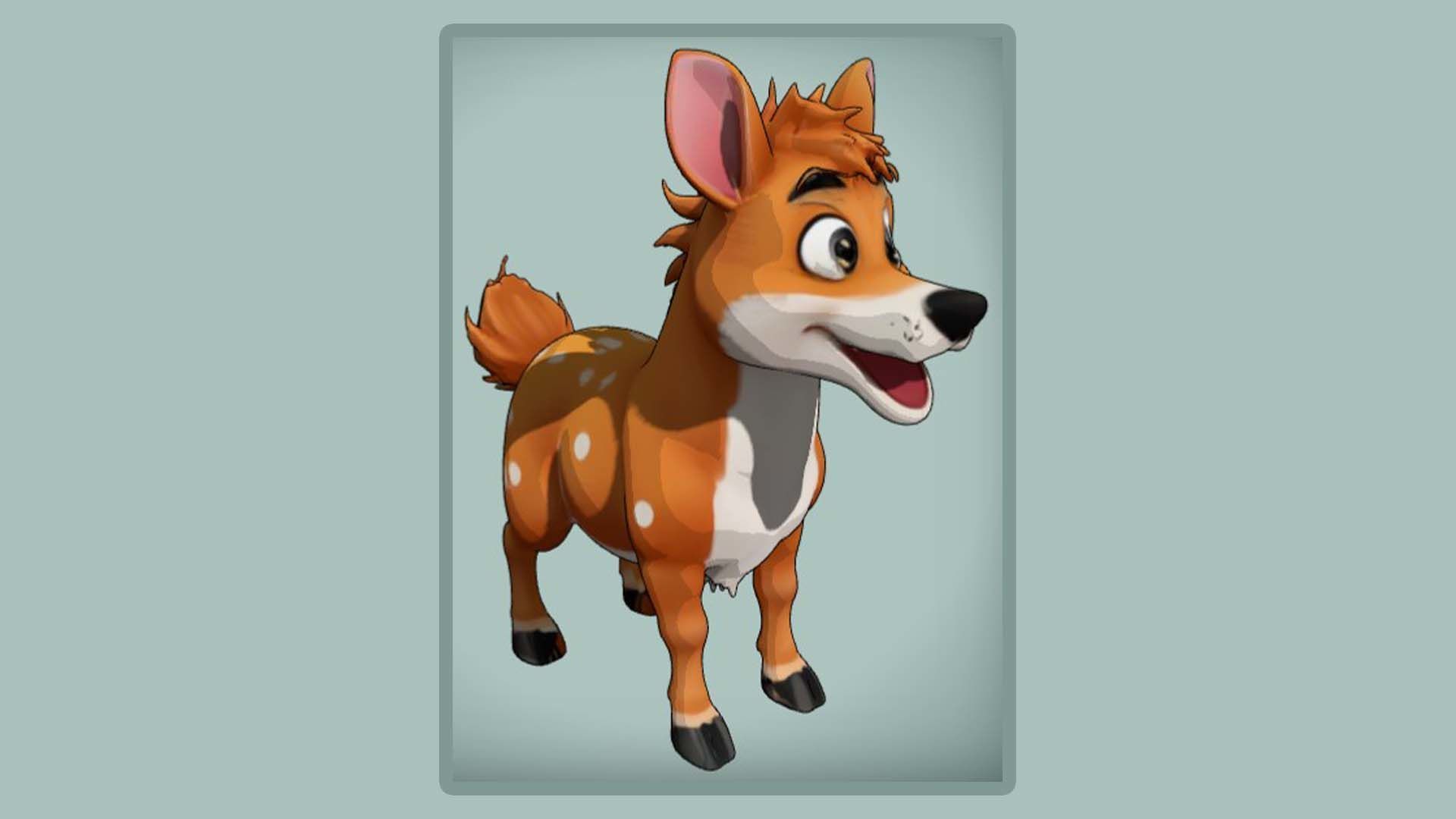 cartoon anthropomorphic animal 3d modeling 3D print model_4