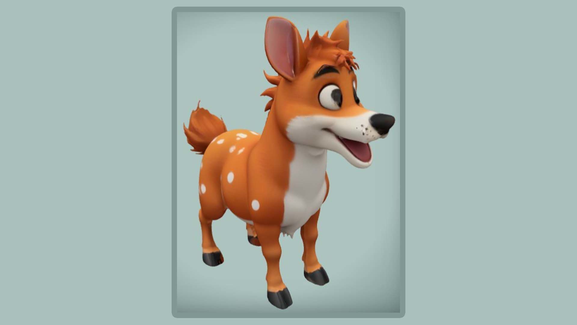 cartoon anthropomorphic animal 3d modeling 3D print model_6