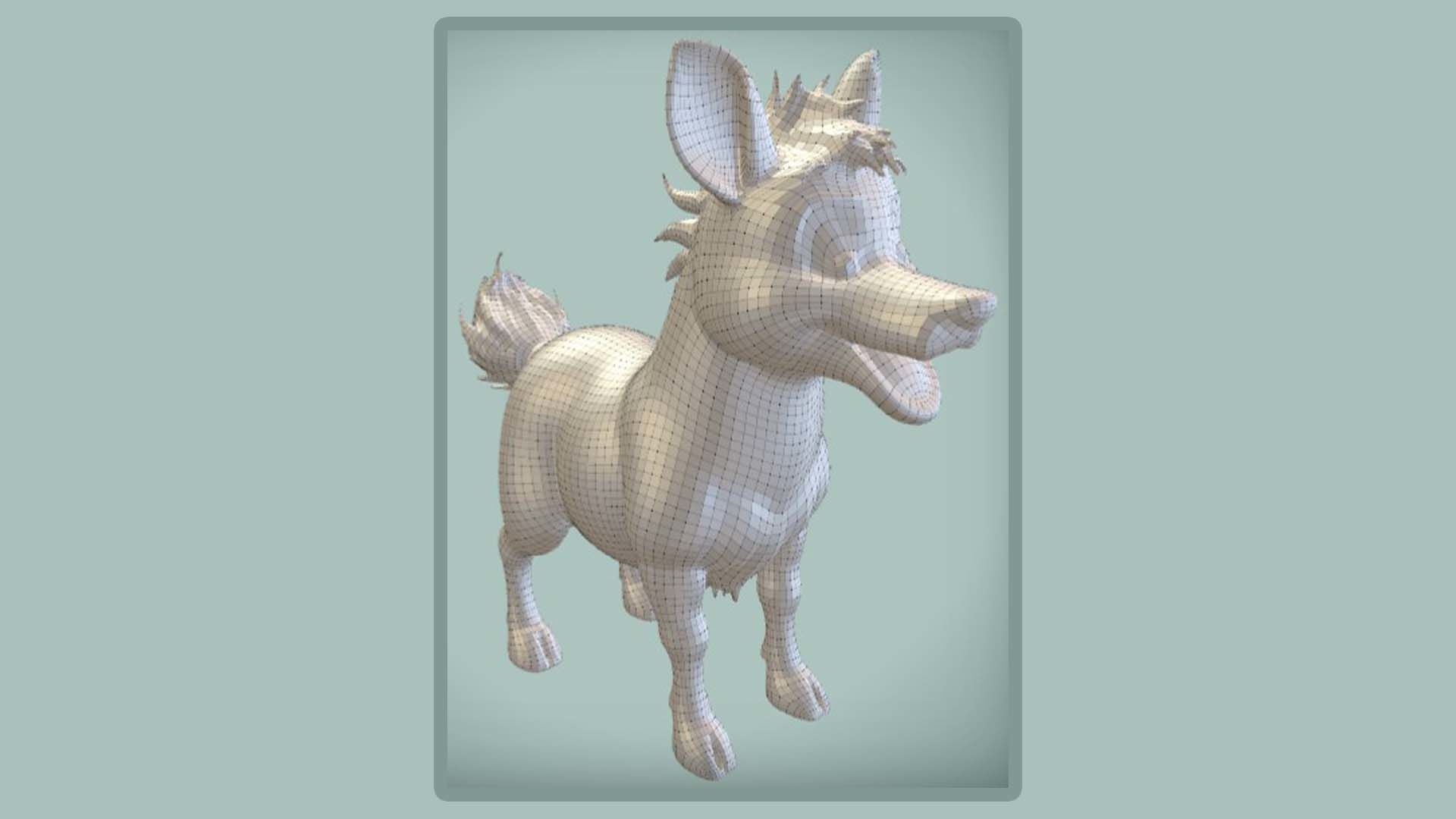 cartoon anthropomorphic animal 3d modeling 3D print model_2