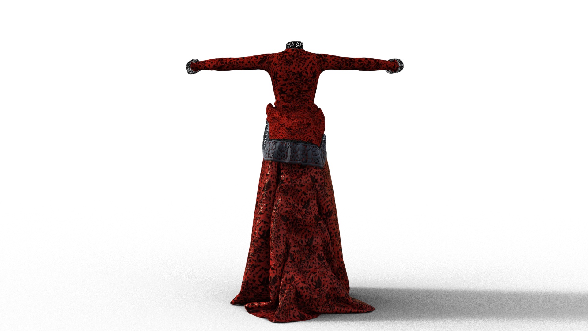 Penny Dreadful Outfit Dress Clothing Low-poly 3D model_8
