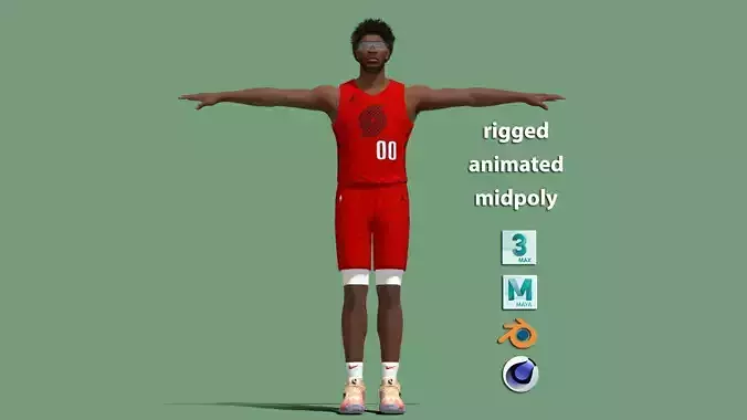 T-Pose Scoot Henderson Portland Trail Blazers 3D model