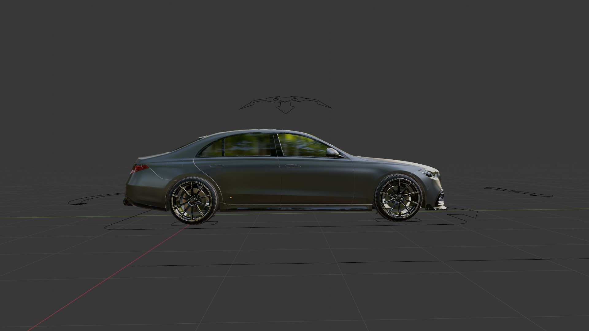 Realistic Rigged Brabus Car Detailed and Animation Ready 3D model_11