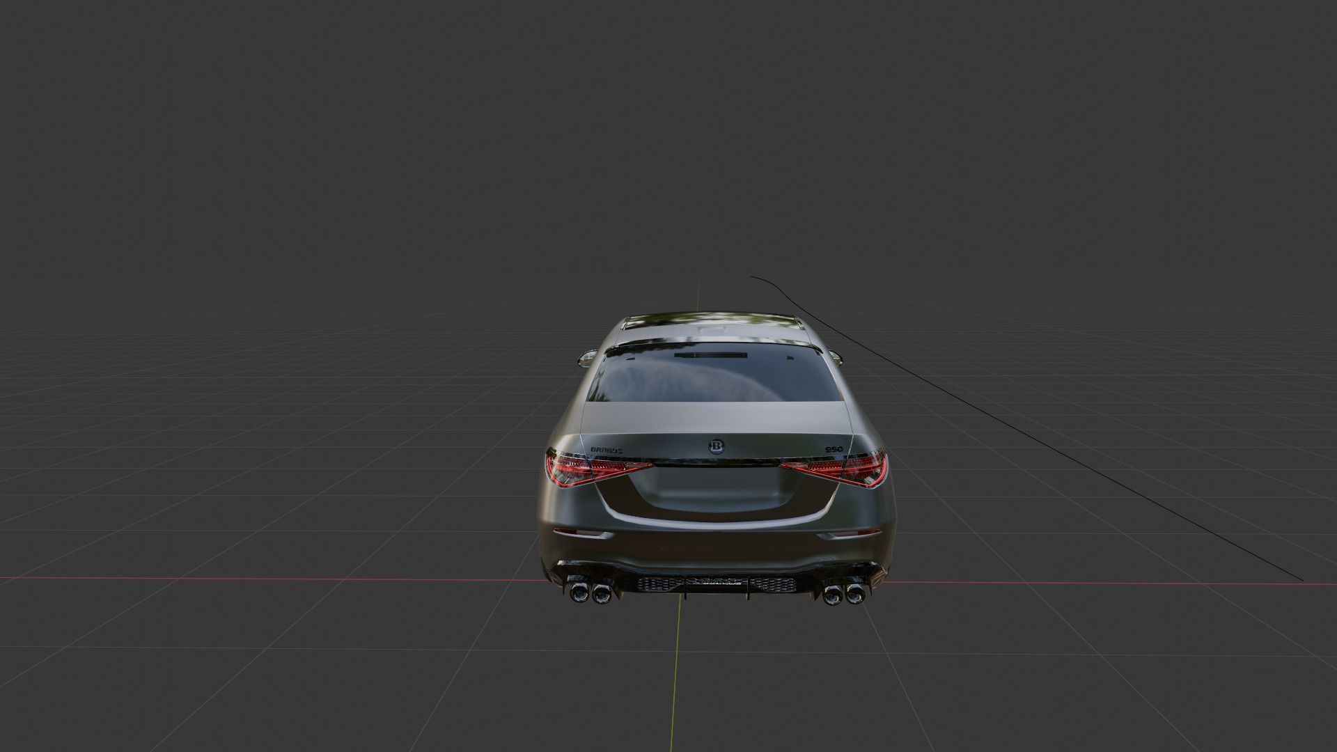 Realistic Rigged Brabus Car Detailed and Animation Ready 3D model_7