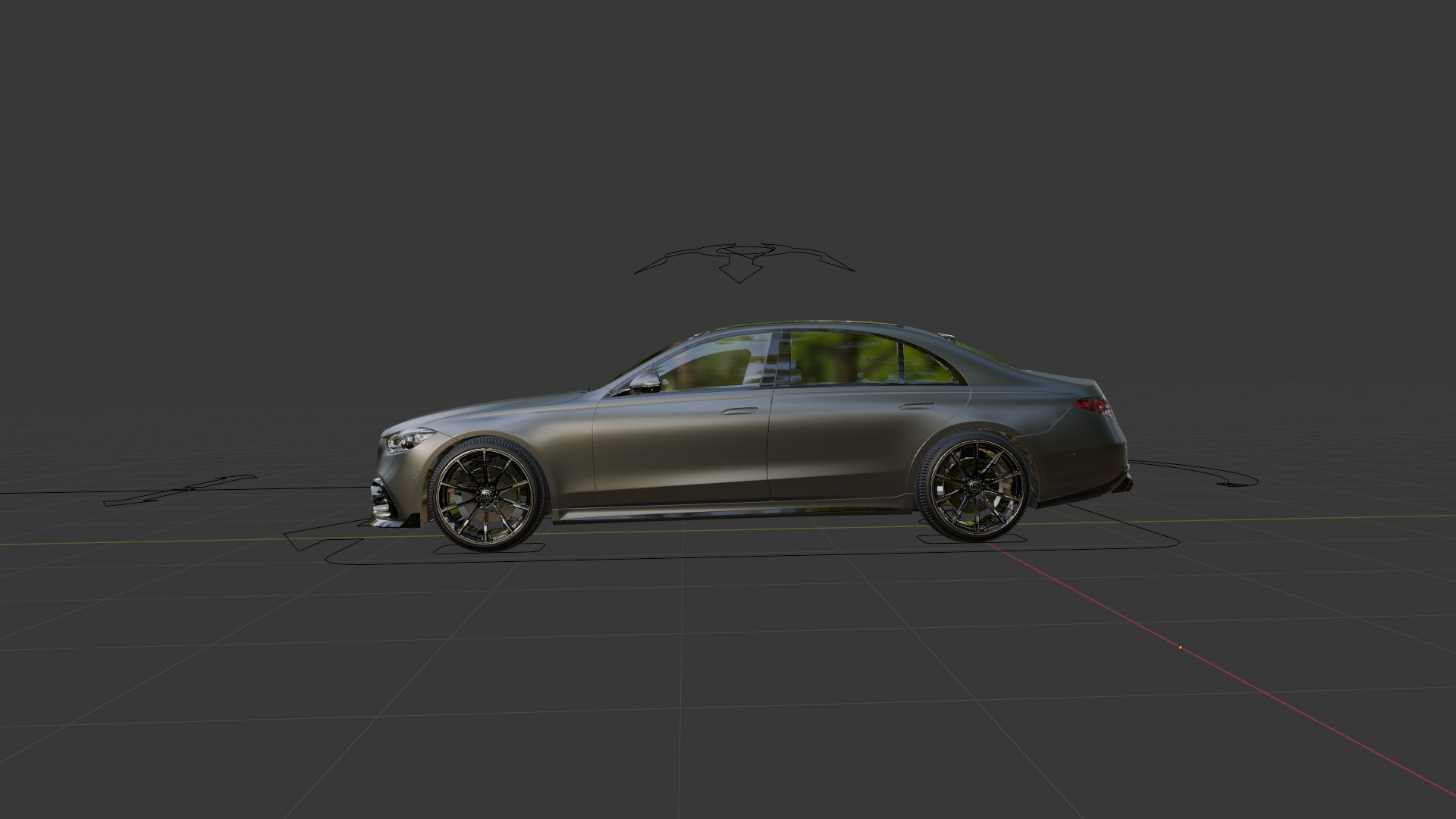 Realistic Rigged Brabus Car Detailed and Animation Ready 3D model_13