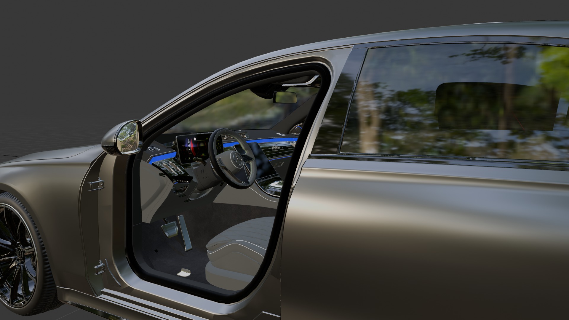 Realistic Rigged Brabus Car Detailed and Animation Ready 3D model_8