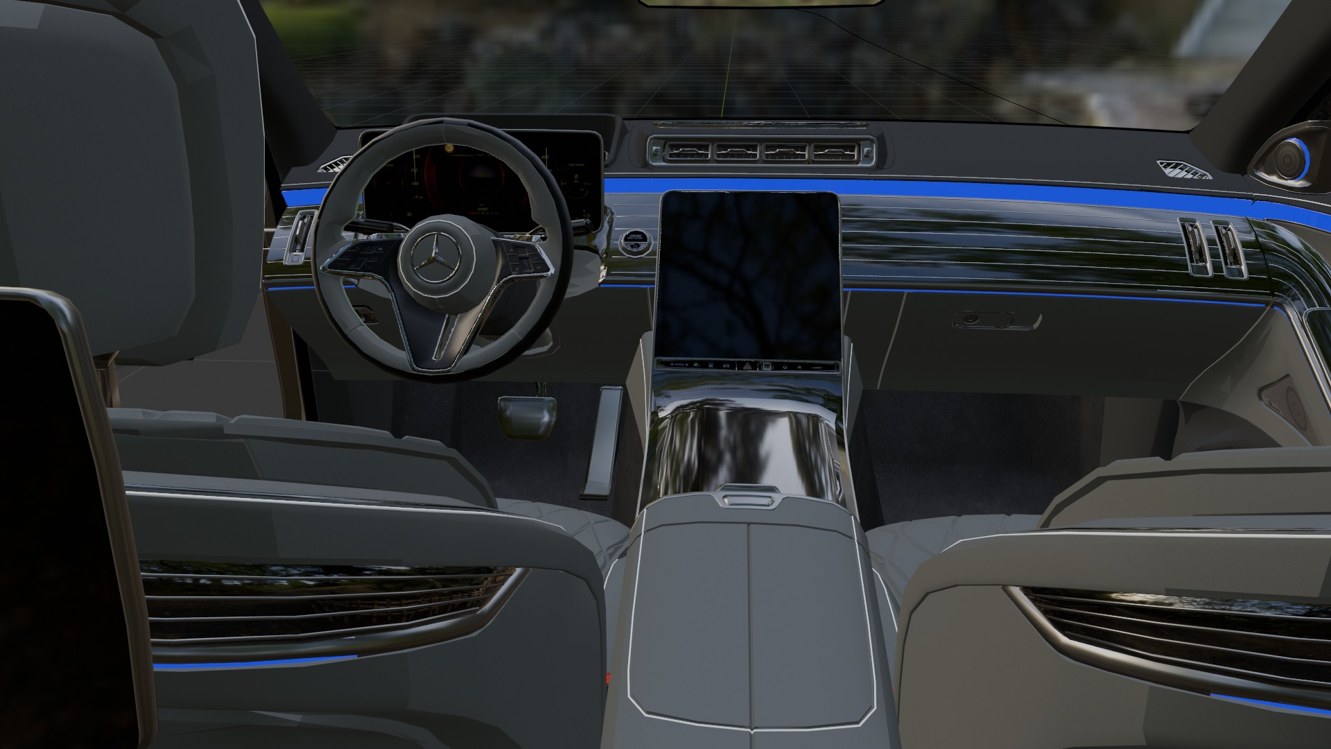 Realistic Rigged Brabus Car Detailed and Animation Ready 3D model_10