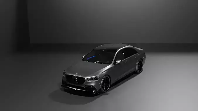 Realistic Rigged Brabus Car Detailed  and Animation Ready