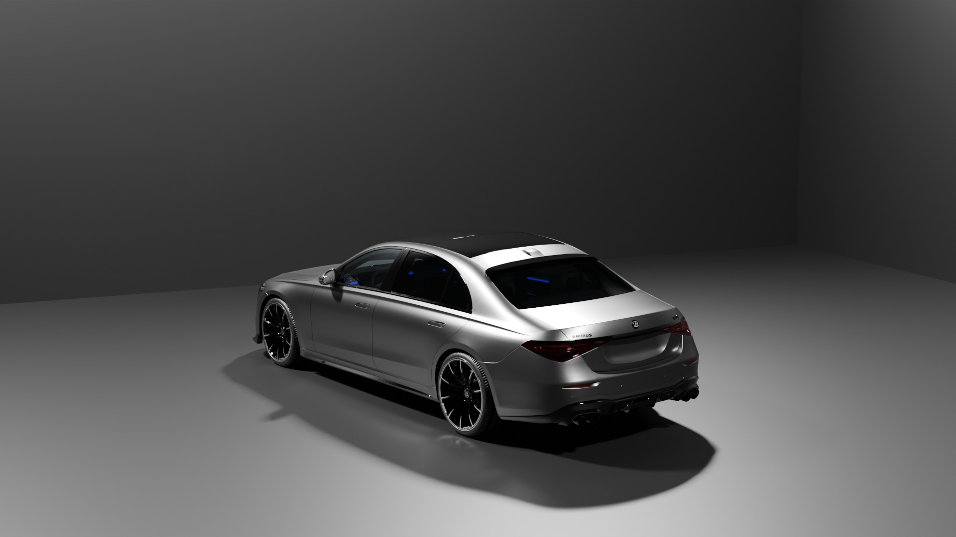 Realistic Rigged Brabus Car Detailed and Animation Ready 3D model_3