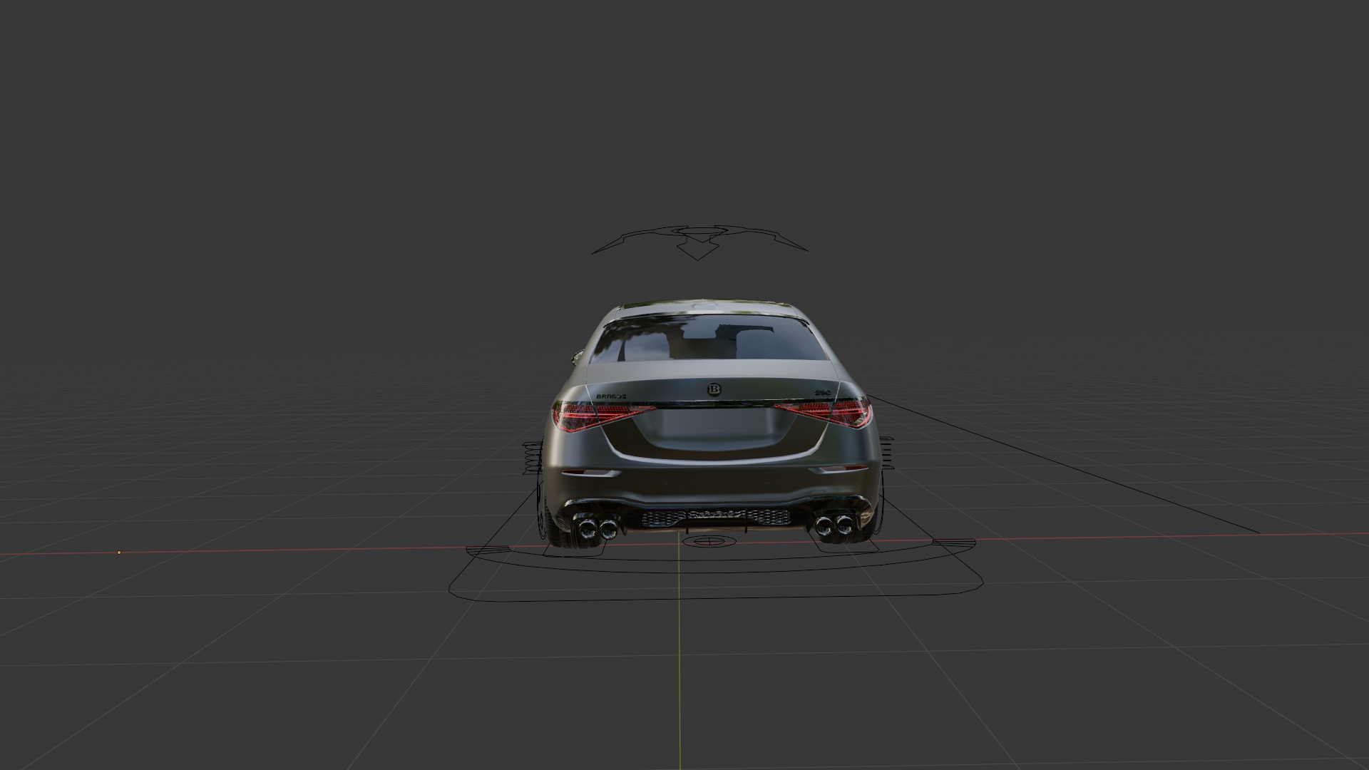 Realistic Rigged Brabus Car Detailed and Animation Ready 3D model_12