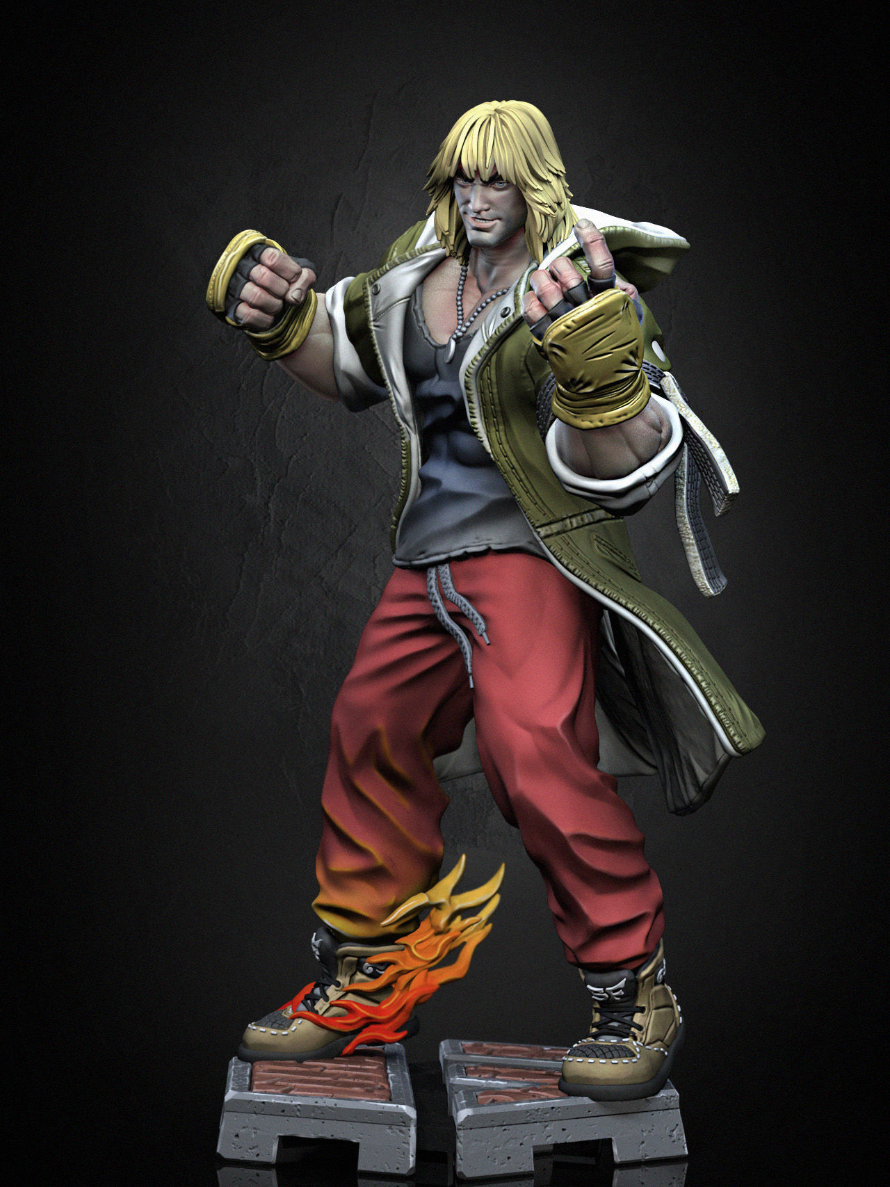 Ken Masters 3D print model_4
