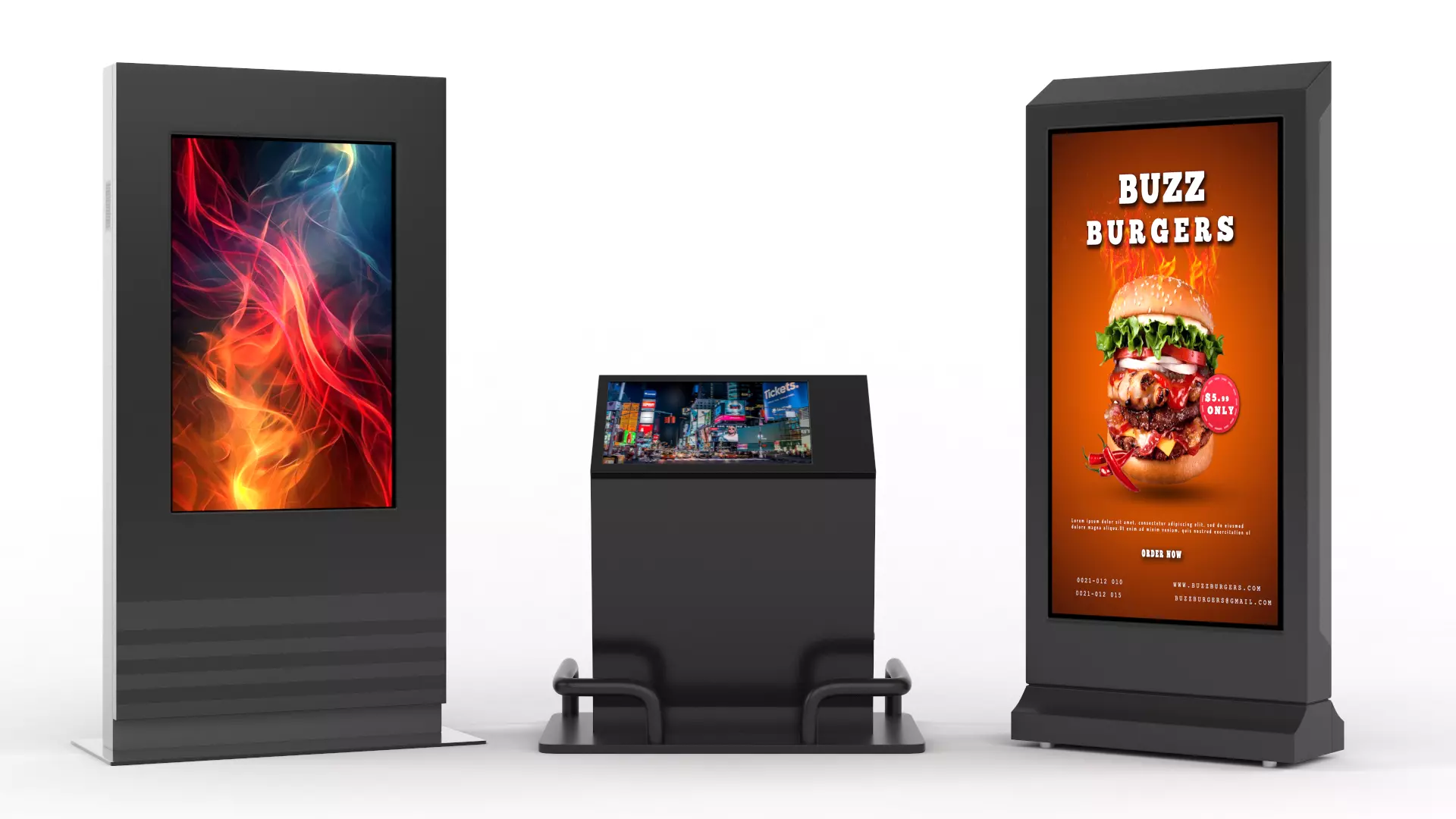 Electronic Kiosk Collection 3D model_0