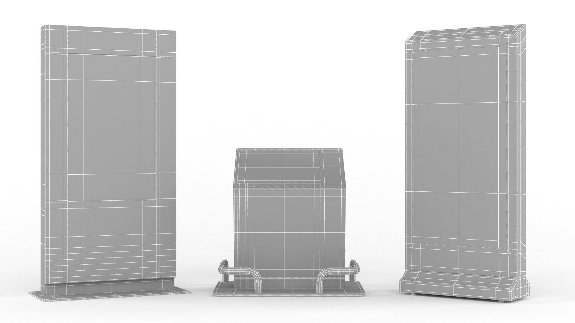 Electronic Kiosk Collection 3D model_10