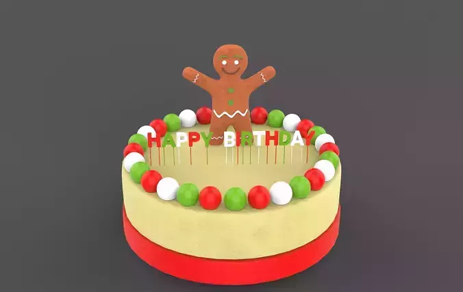 birthday cake 3D model