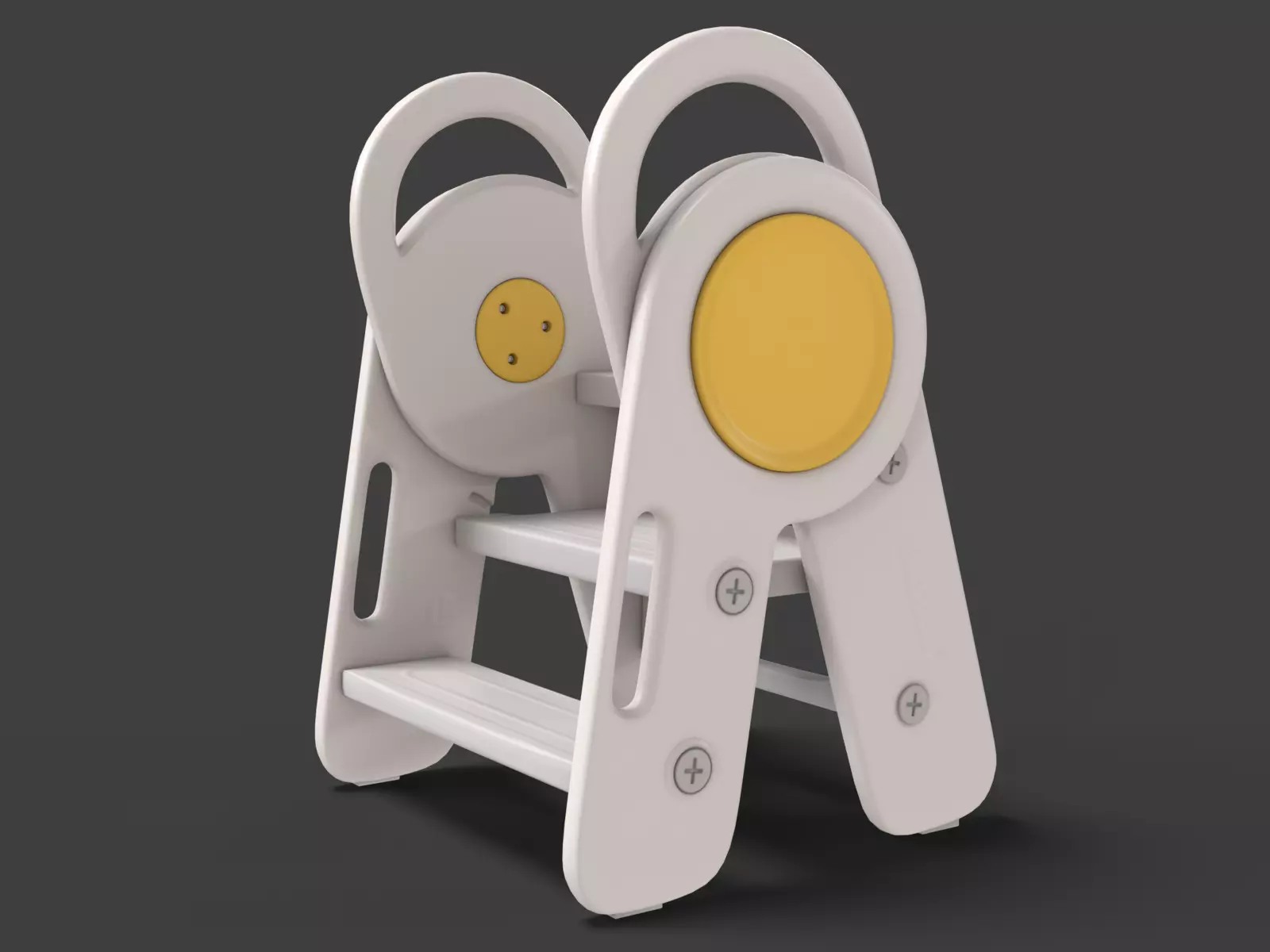 Baby chair  Low-poly 3D model_0