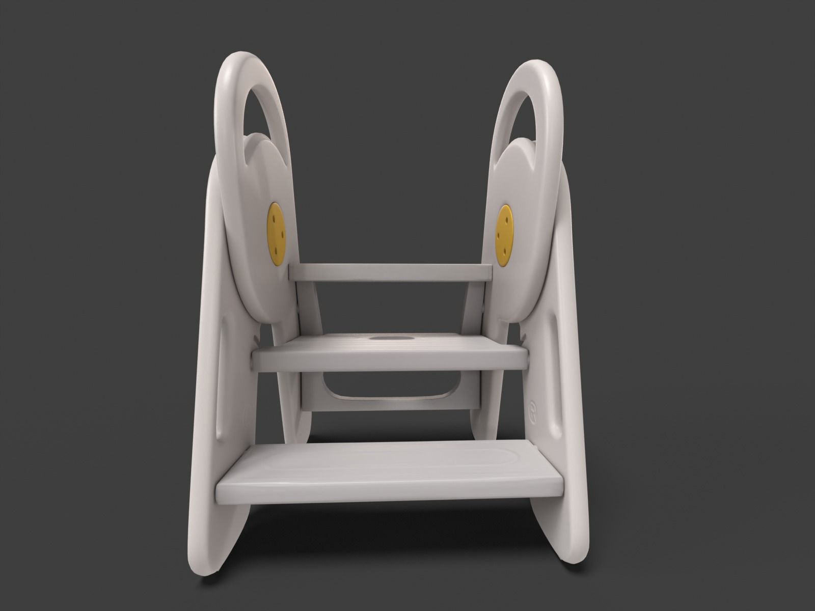 Baby chair  Low-poly 3D model_1