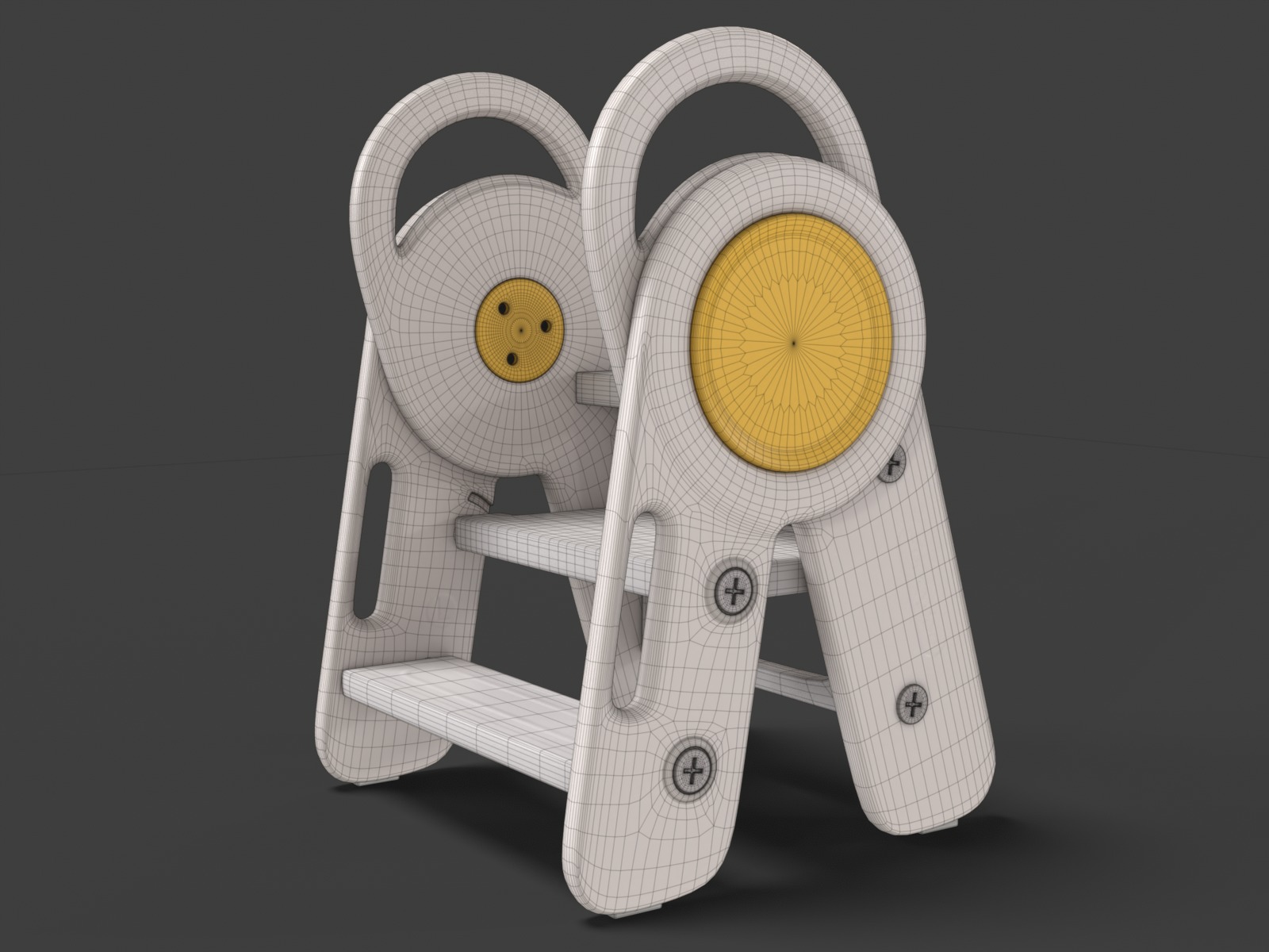 Baby chair  Low-poly 3D model_2