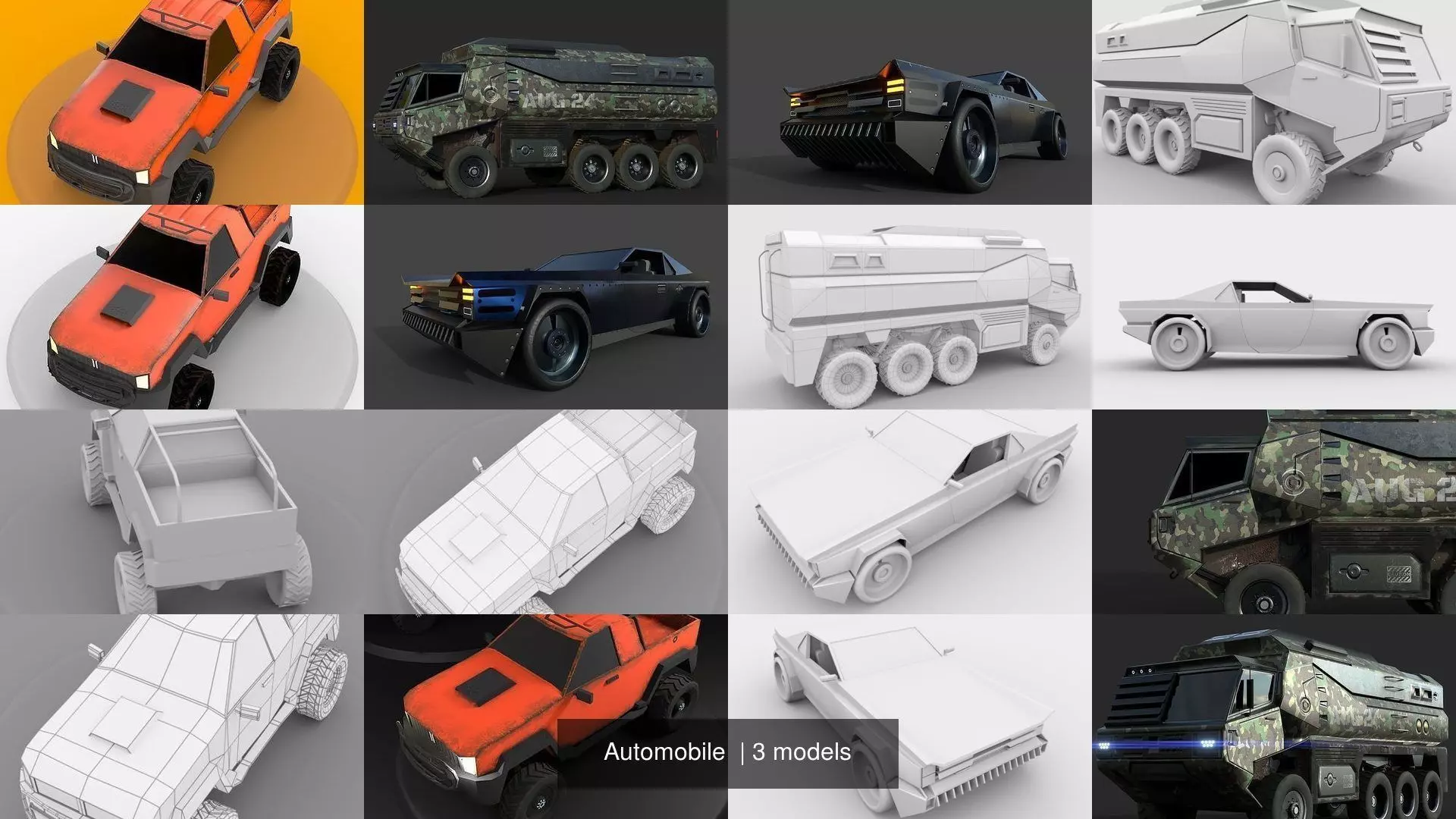 Automobile  3D Model Collection_0