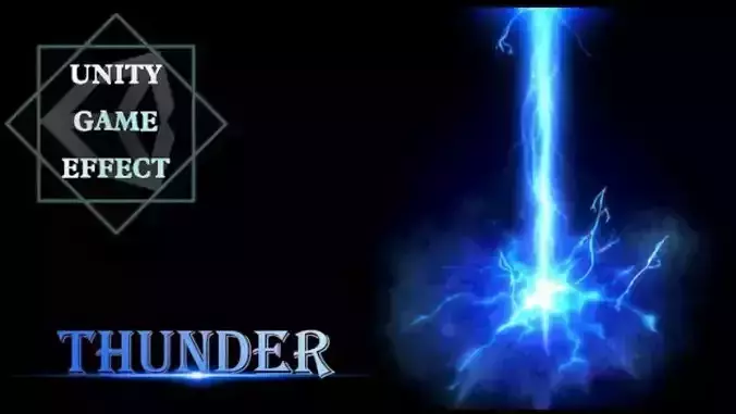 Unity Game VFX - Thunder Low-poly 3D model