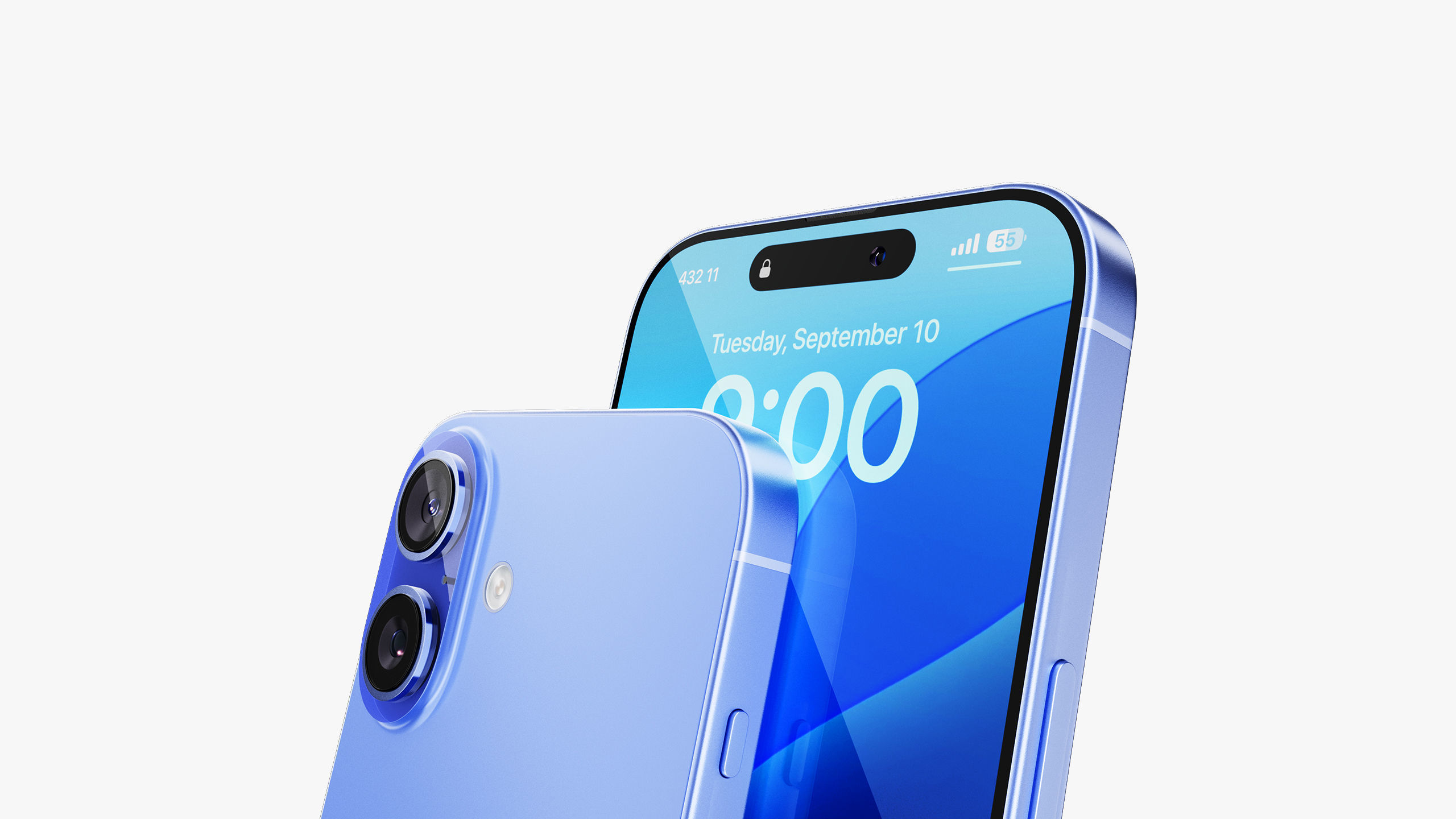 Apple iPhone 16 Ultramarine 3D model_9