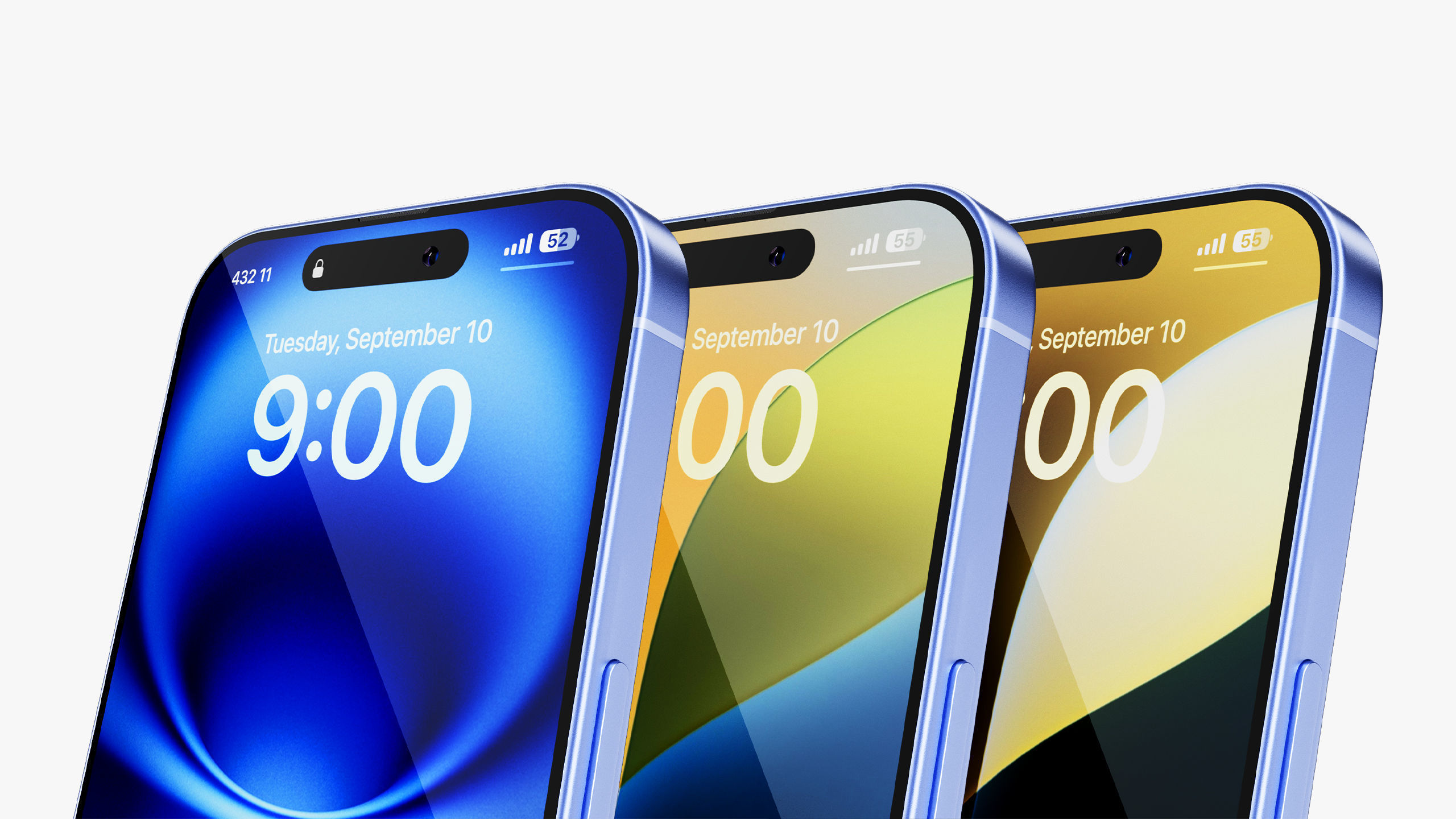 Apple iPhone 16 Ultramarine 3D model_3