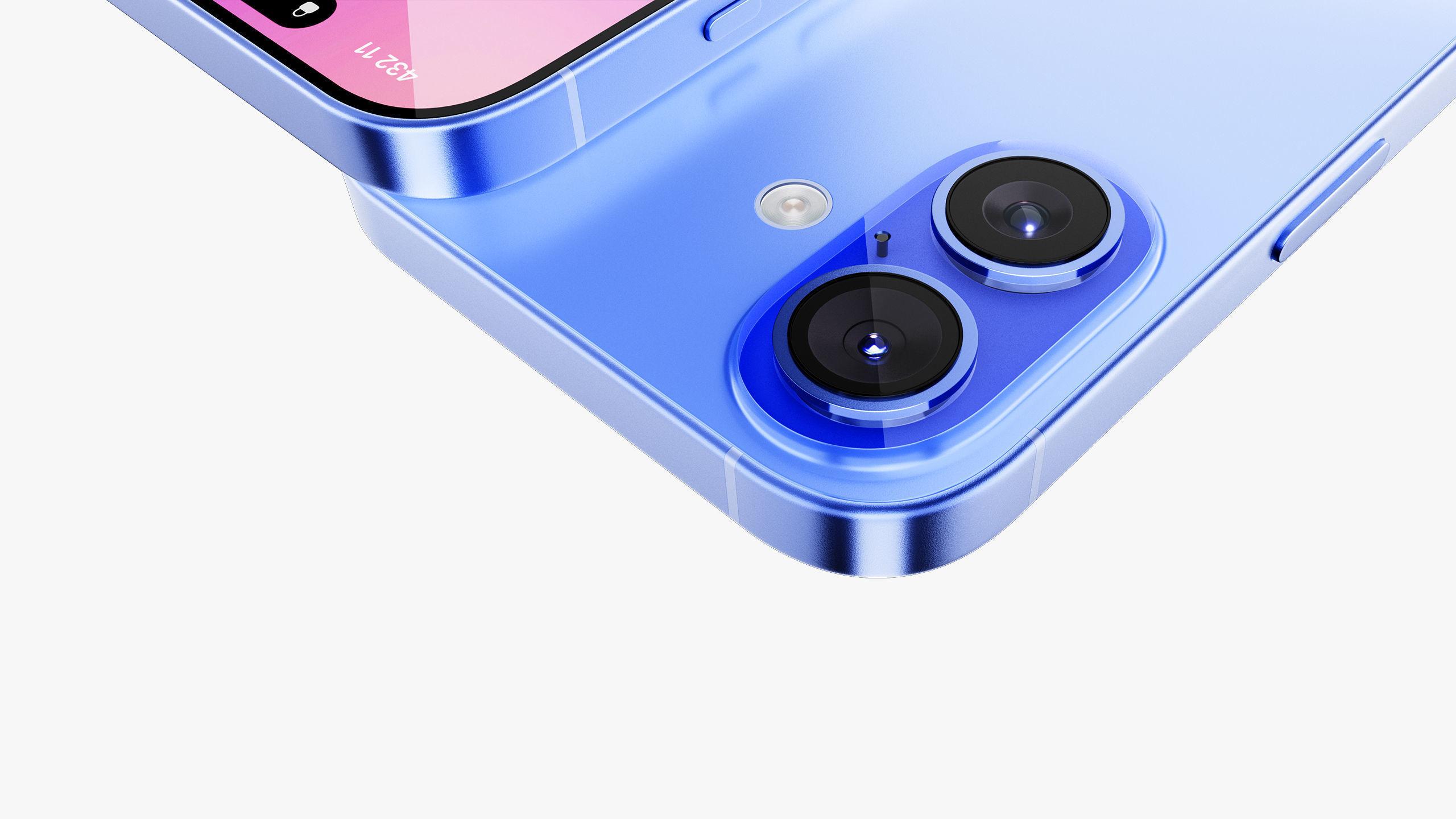 Apple iPhone 16 Ultramarine 3D model_14