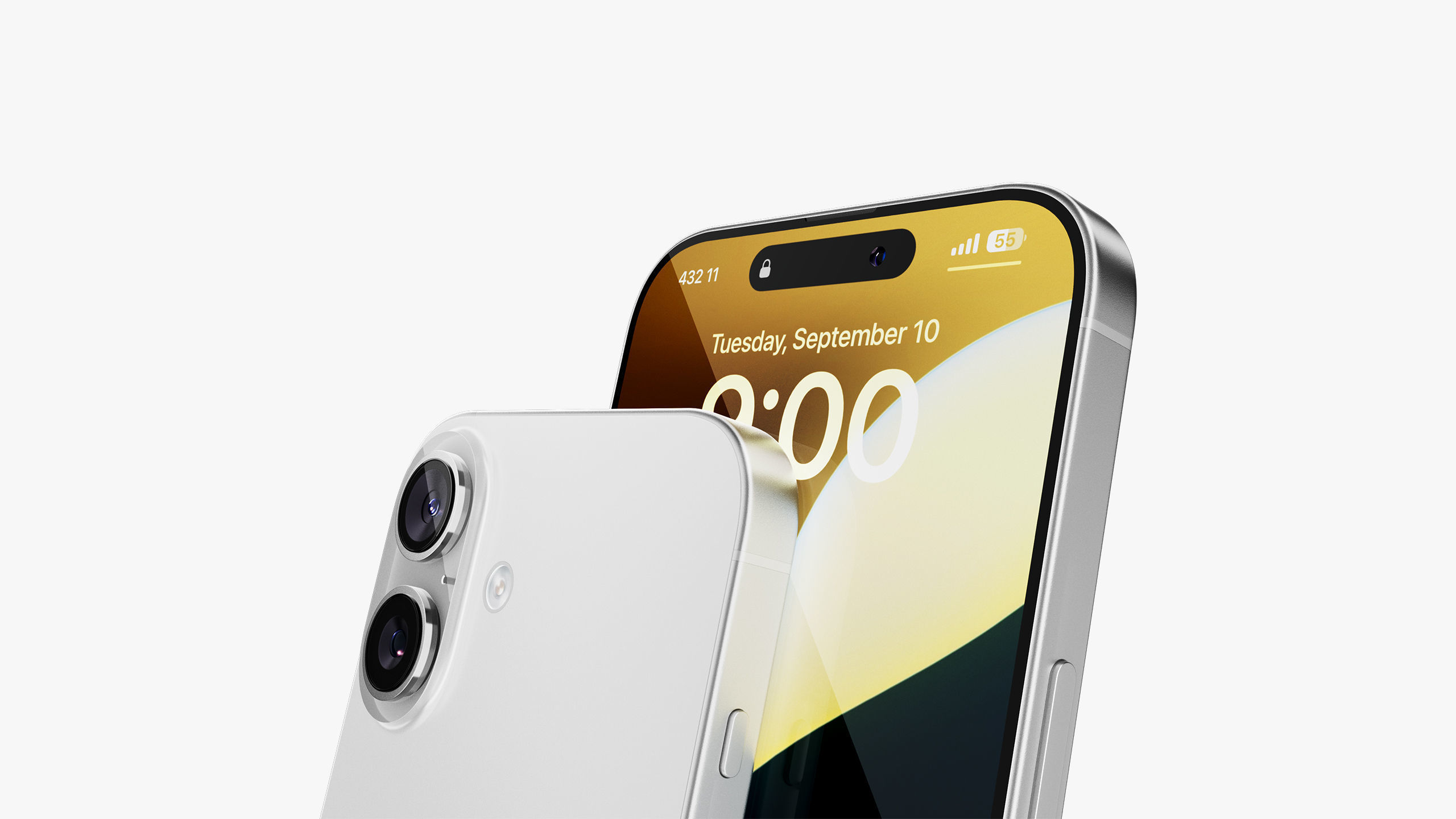 Apple iPhone 16 White 3D model_13