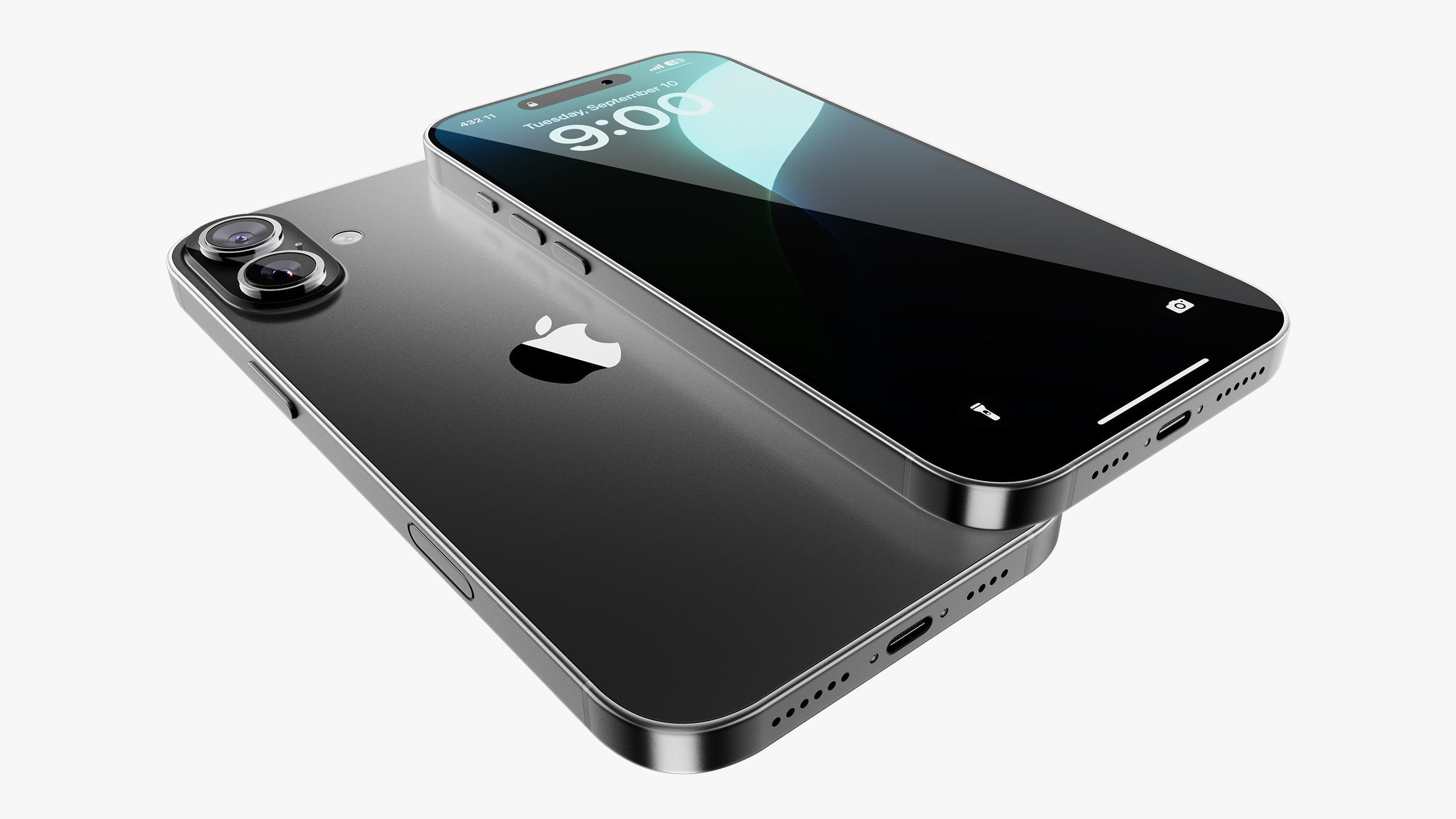 Apple iPhone 16 Plus Black 3D model_16