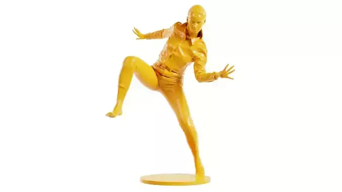 Woman Wearing Jeans Pants 16