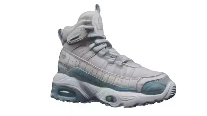 Urban white sneaker Free low-poly 3D model