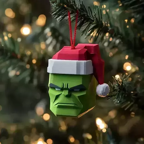 Hulk Christmas Tree Ornament 3D print model