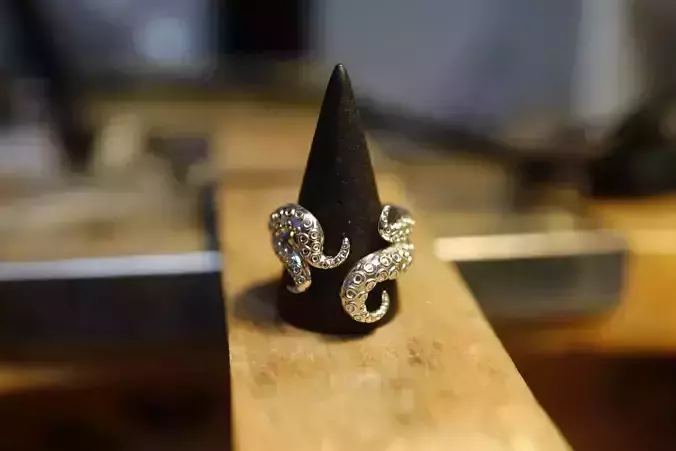 Davy Jones Kraken Ring 3D print model