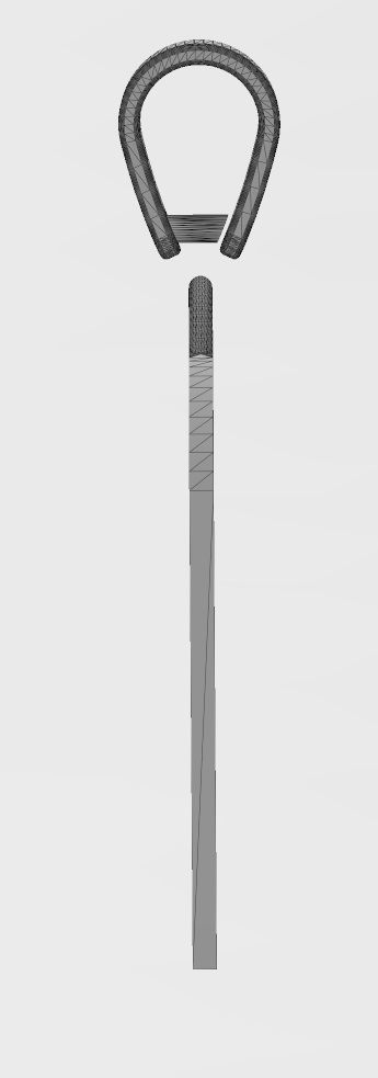 Resh jewish hebrew initials alphabet pendant charm bail 3D print model_16