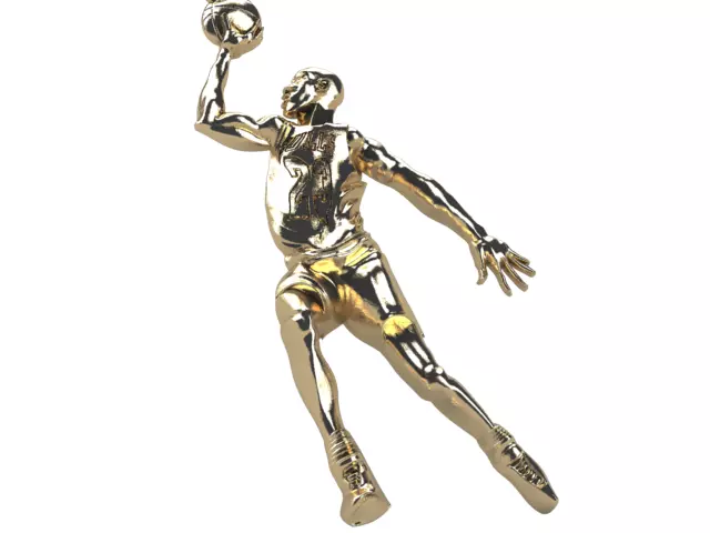 basketball player pendant 3D print model
