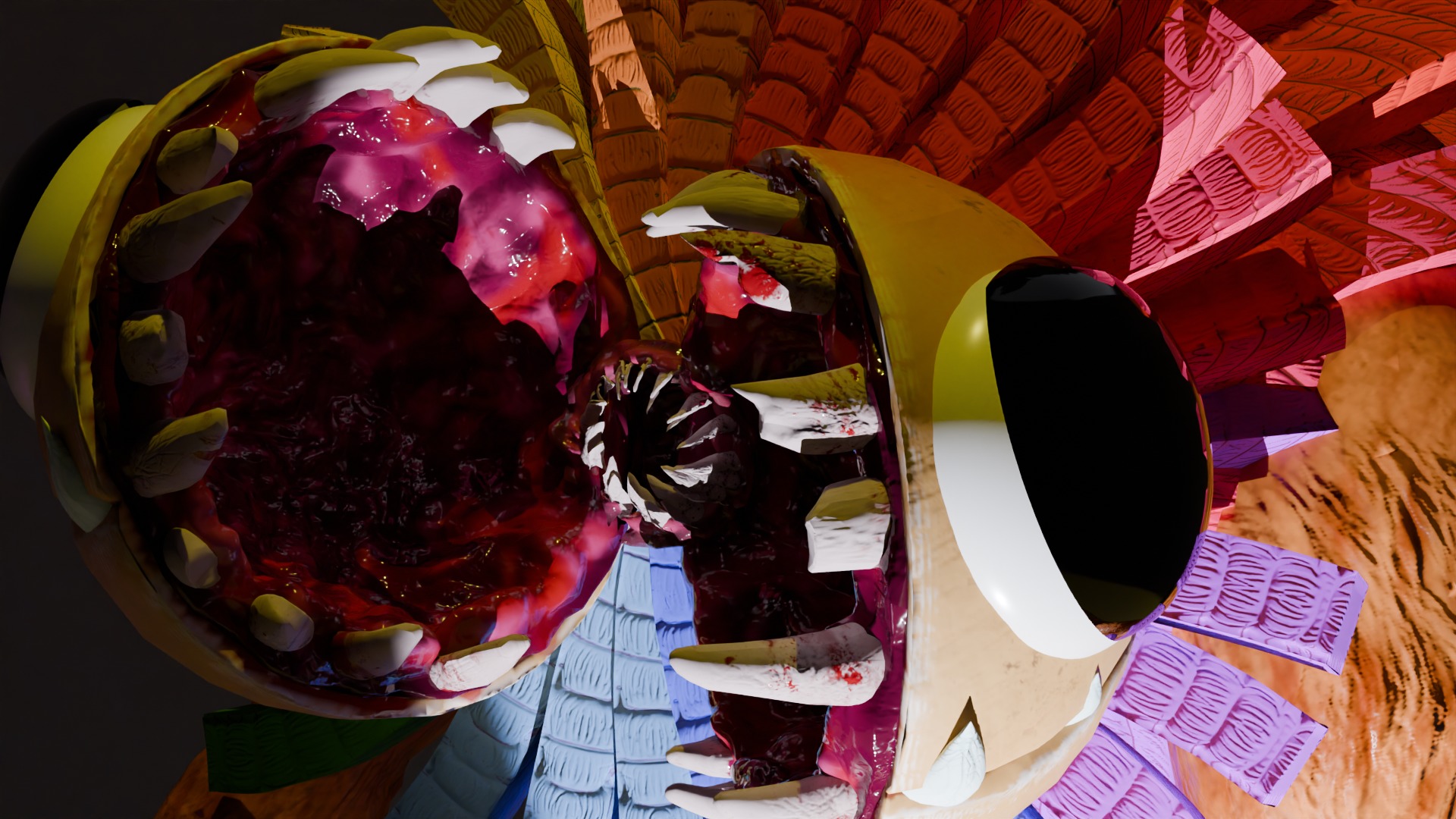 Yarnaby head Poppy Playtime 4 Low-poly 3D model_4