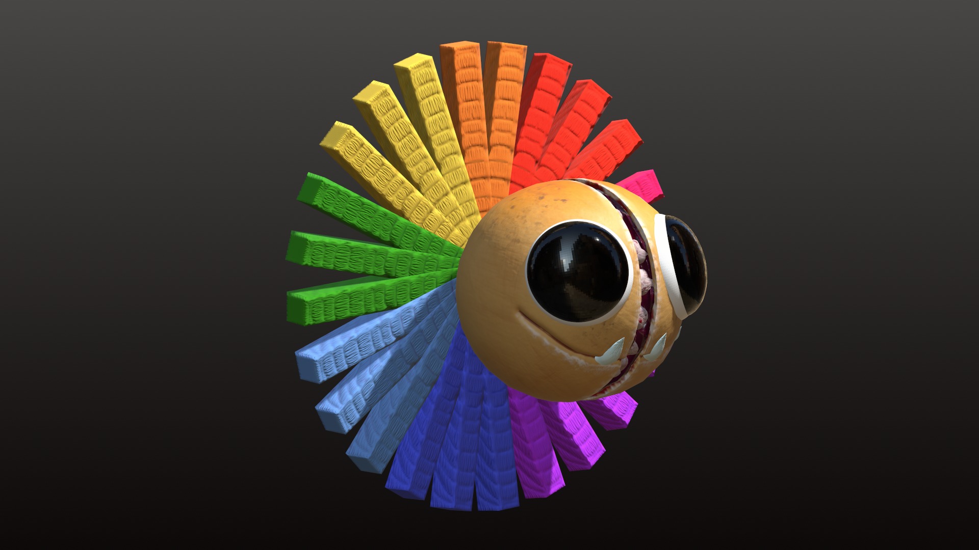 Yarnaby head Poppy Playtime 4 Low-poly 3D model_5