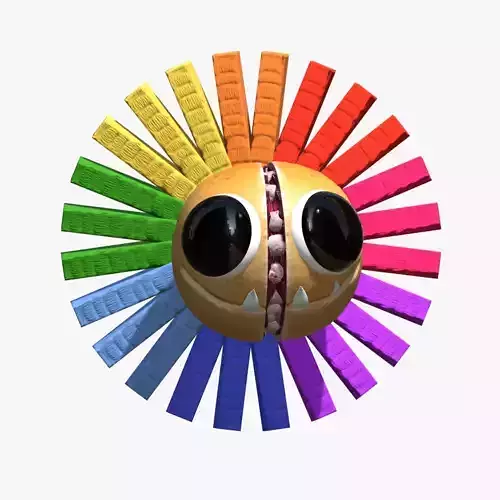 Yarnaby head Poppy Playtime 4 Low-poly 3D model