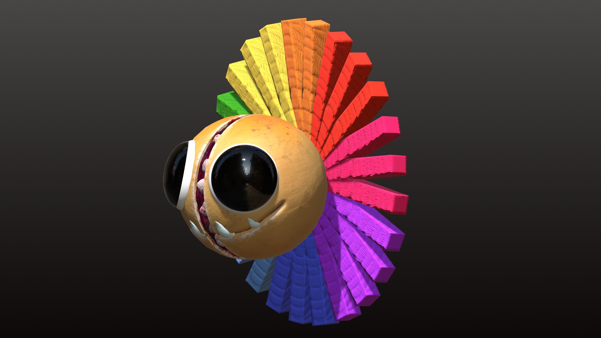 Yarnaby head Poppy Playtime 4 Low-poly 3D model_7