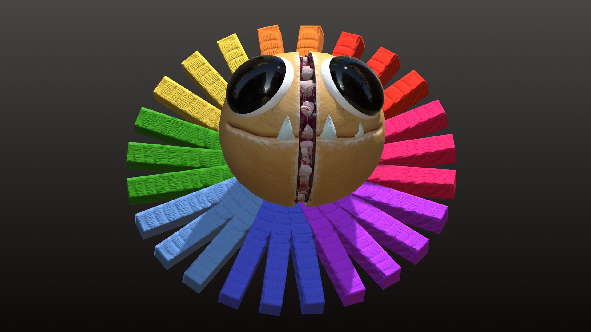 Yarnaby head Poppy Playtime 4 Low-poly 3D model_2