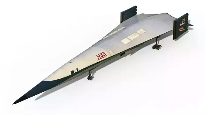 Supersonic VTOL airliner Griffith  3D model