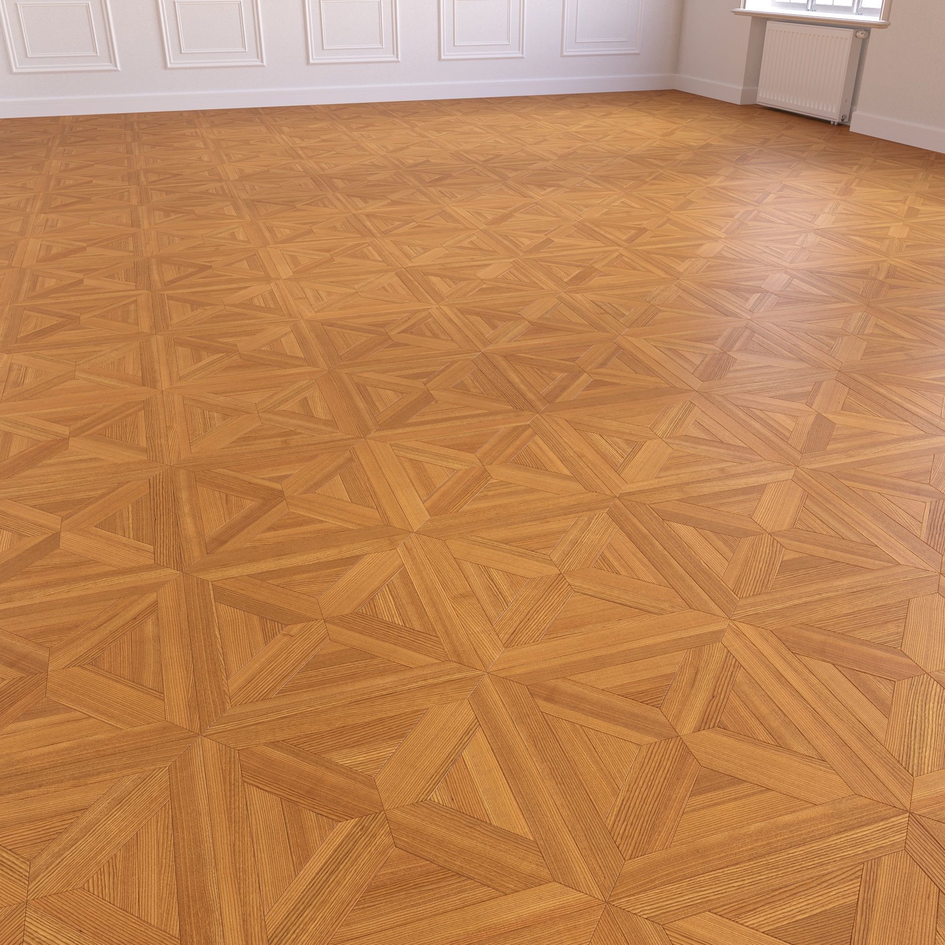 Parquet - Laminate - Wooden floor 4 in 1 Low-poly 3D model_10