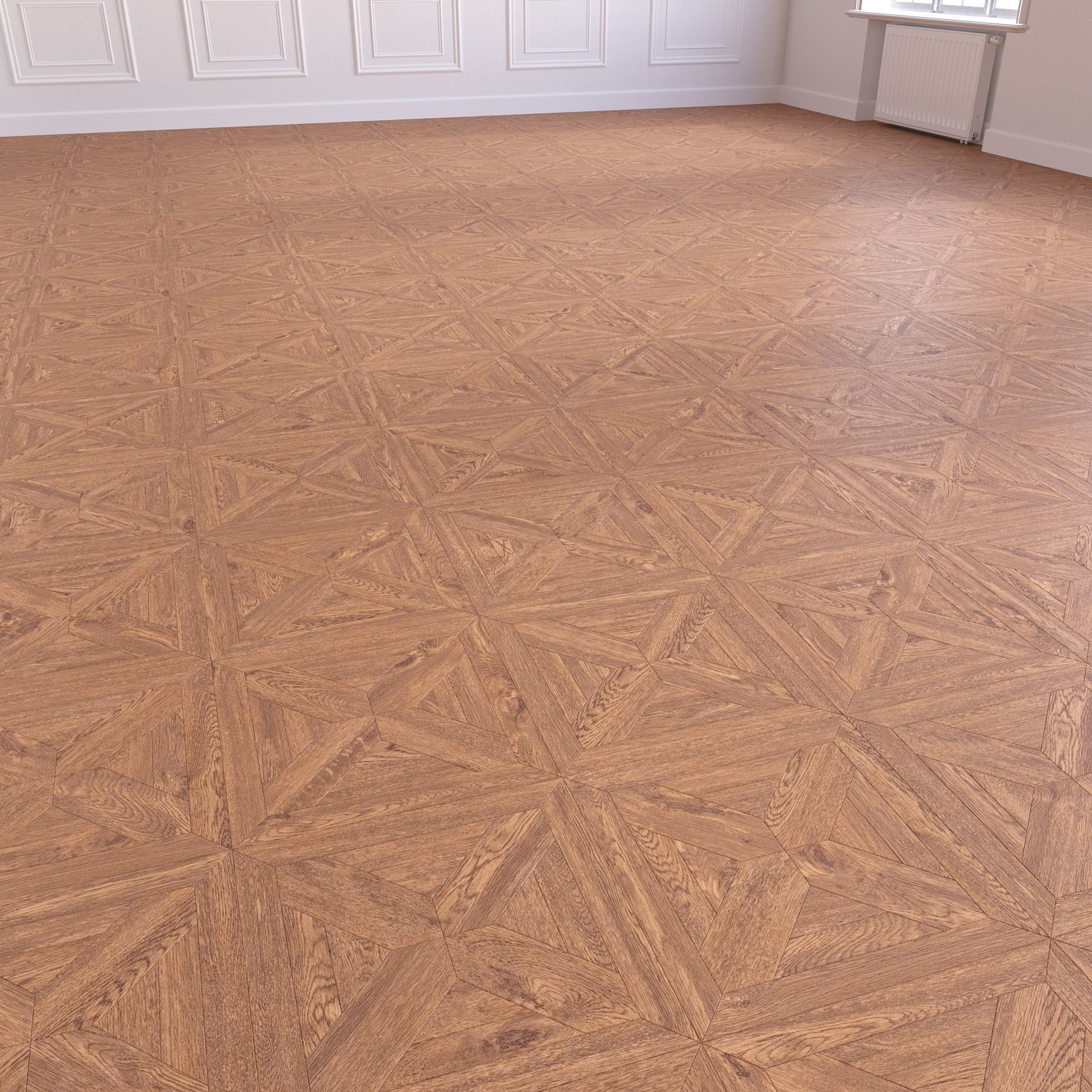 Parquet - Laminate - Wooden floor 4 in 1 Low-poly 3D model_11